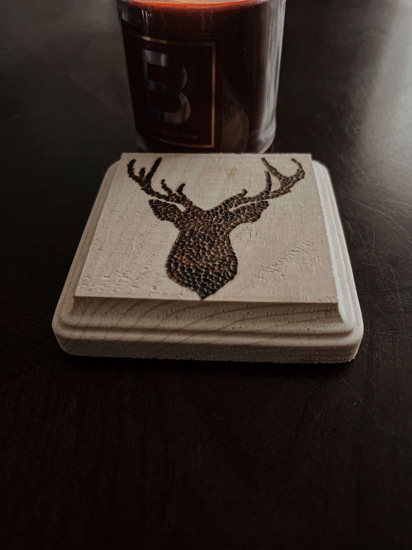 Deer head coaster set Blazing Wood Creations