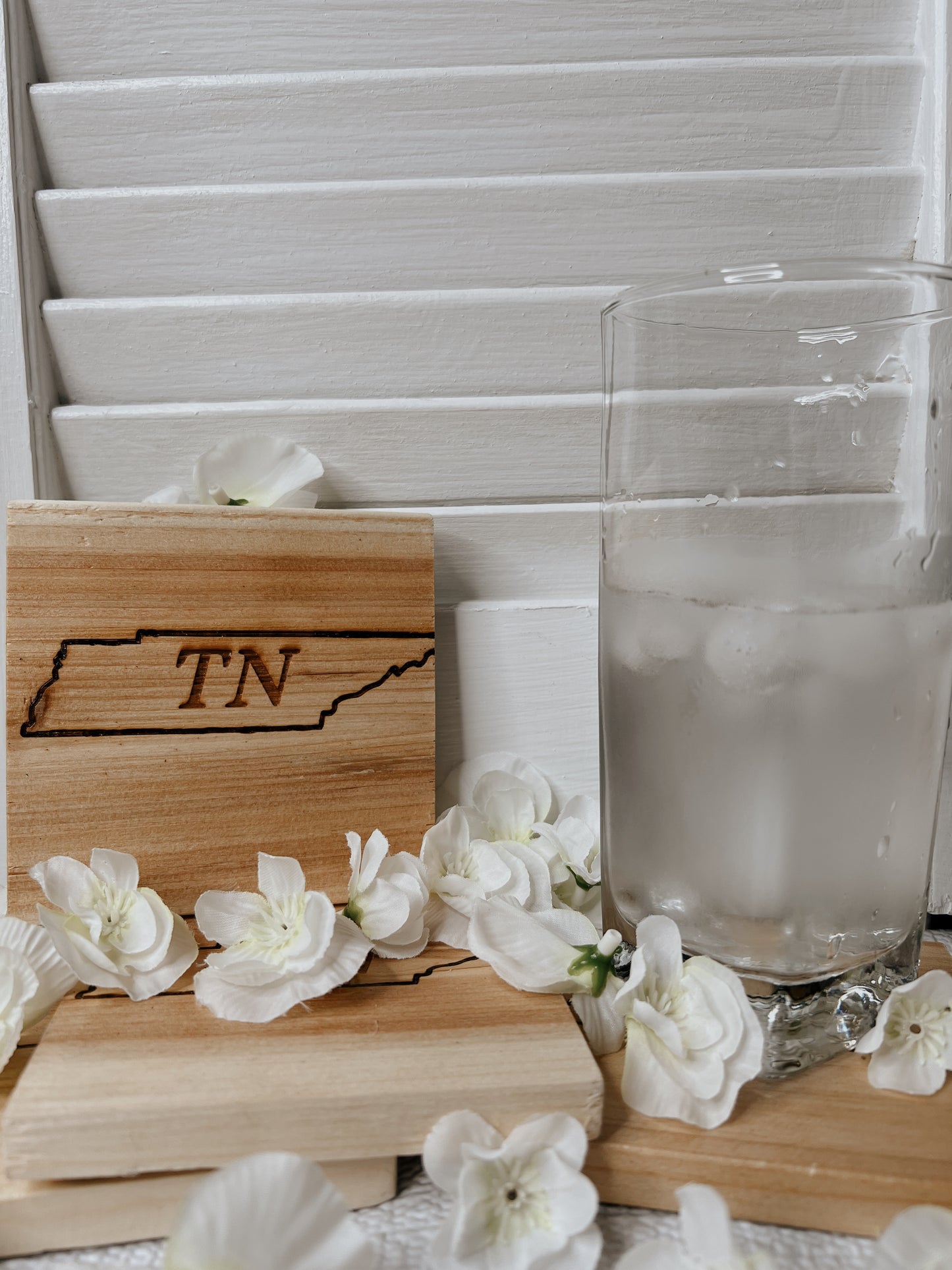 Tennessee state wooden coaster set of 4 My Store