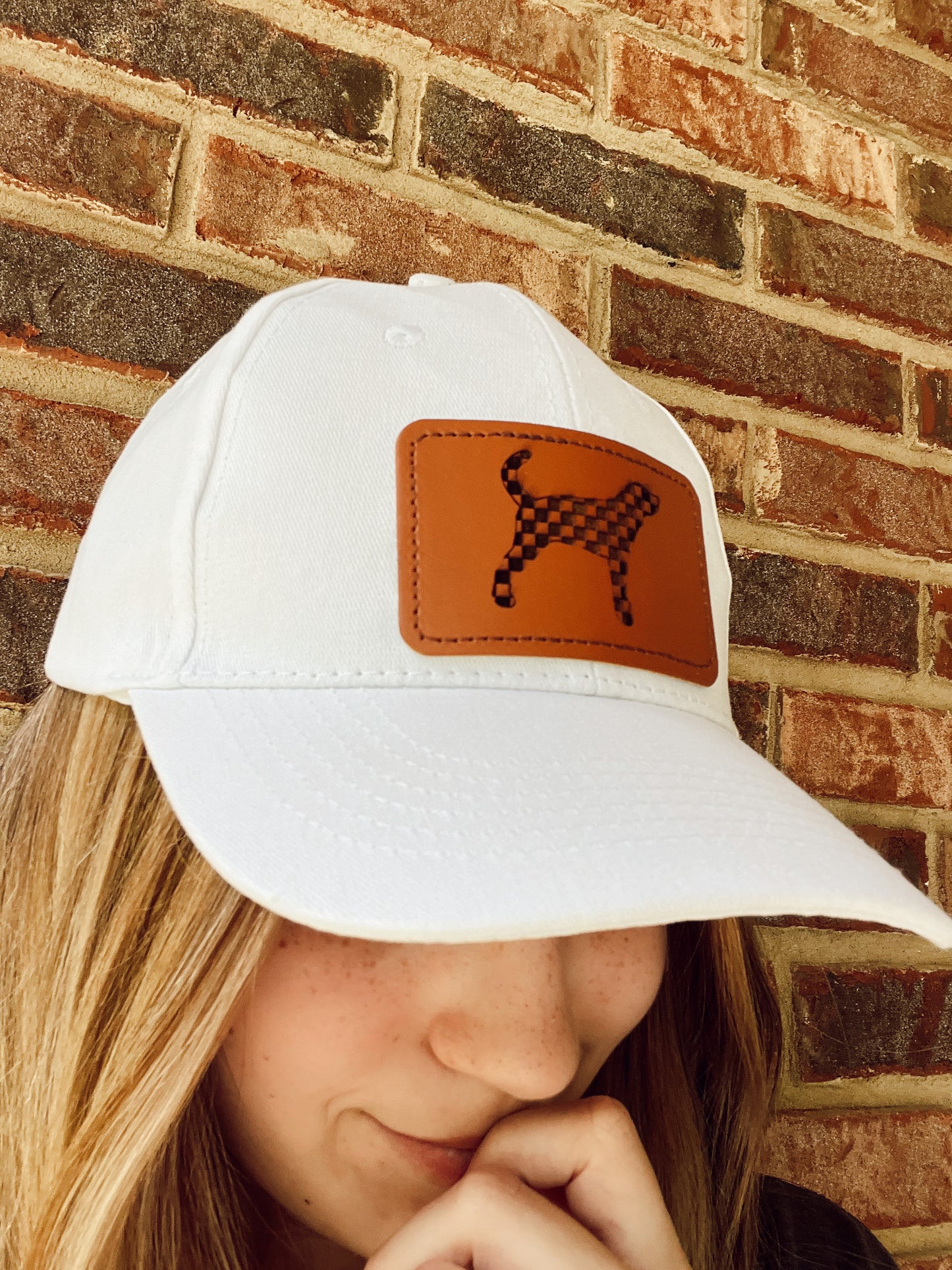 Smokey leather patch hat My Store