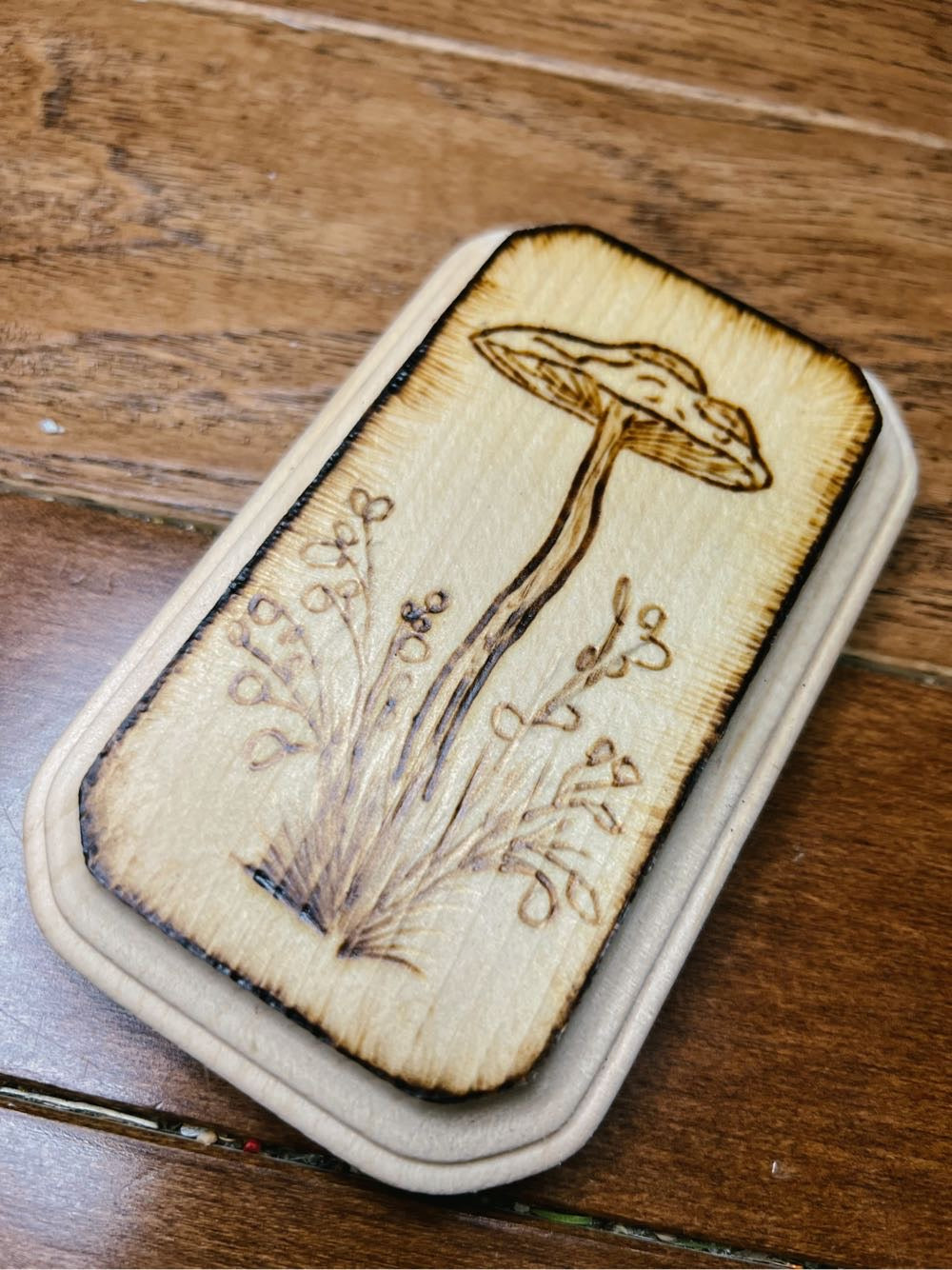 Mushroom decorative piece Blazing Wood Creations