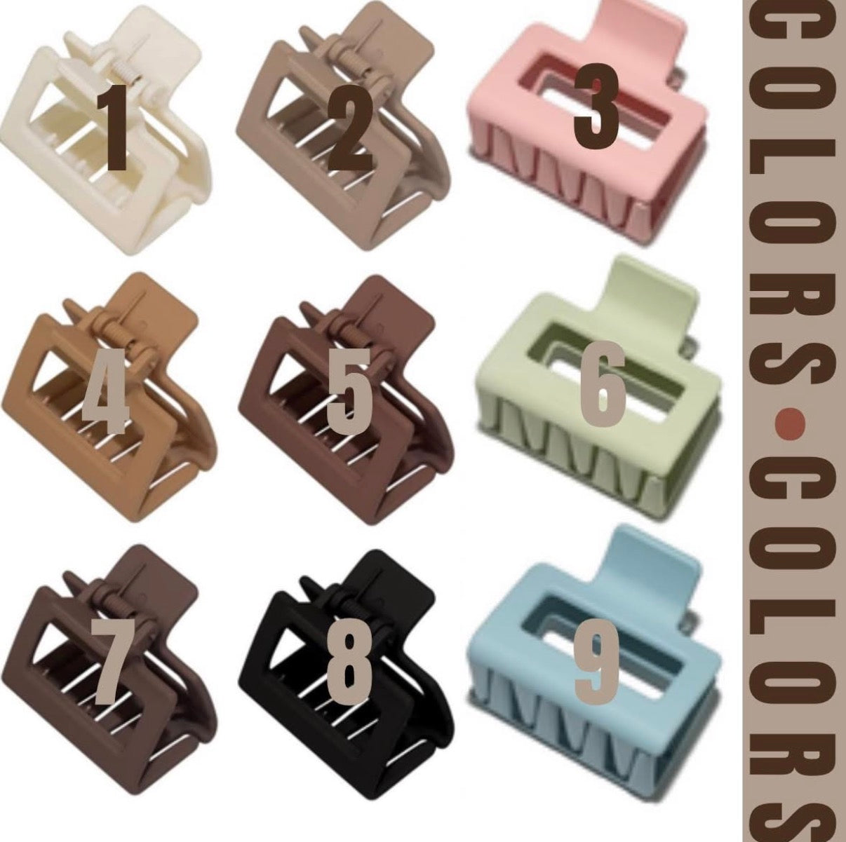 Floral wooden hair clips My Store