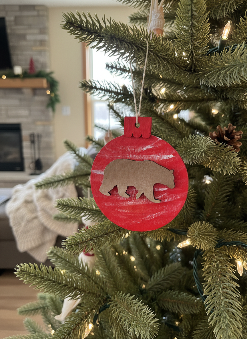 Bear Christmas ornament My Store