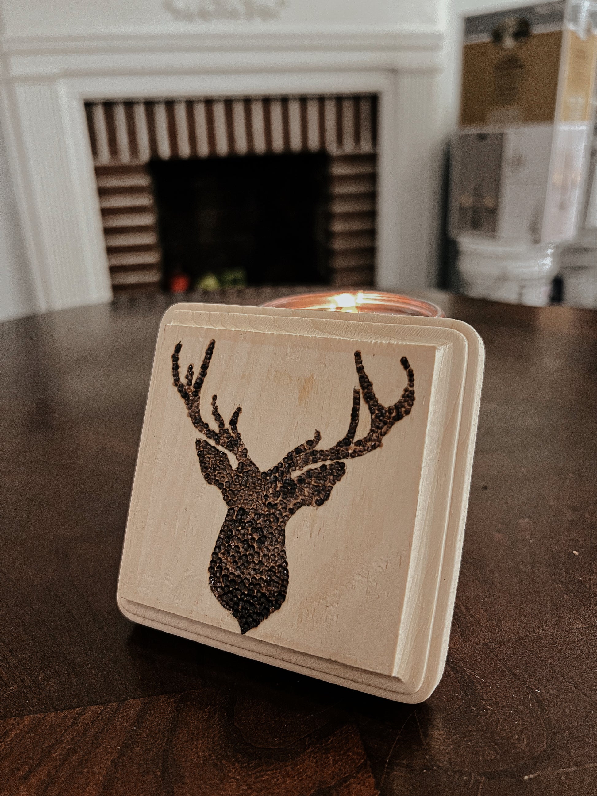 Deer head coaster set Blazing Wood Creations