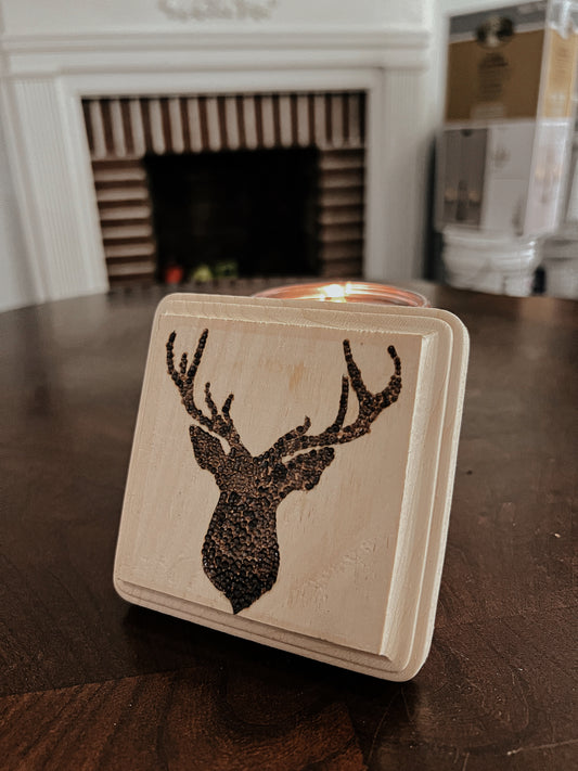 Deer head coaster set Blazing Wood Creations