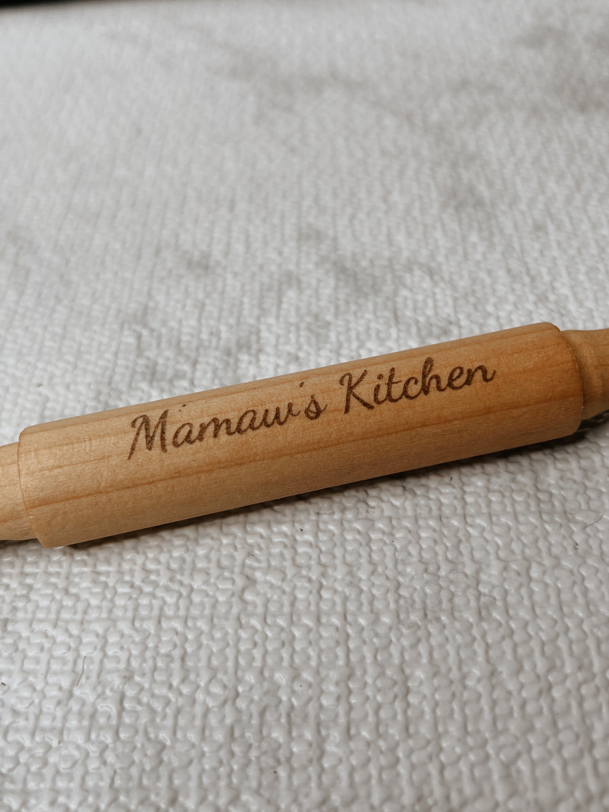 Nana’s/mamaw’s kitchen mini rolling pin Blazing Wood Creations