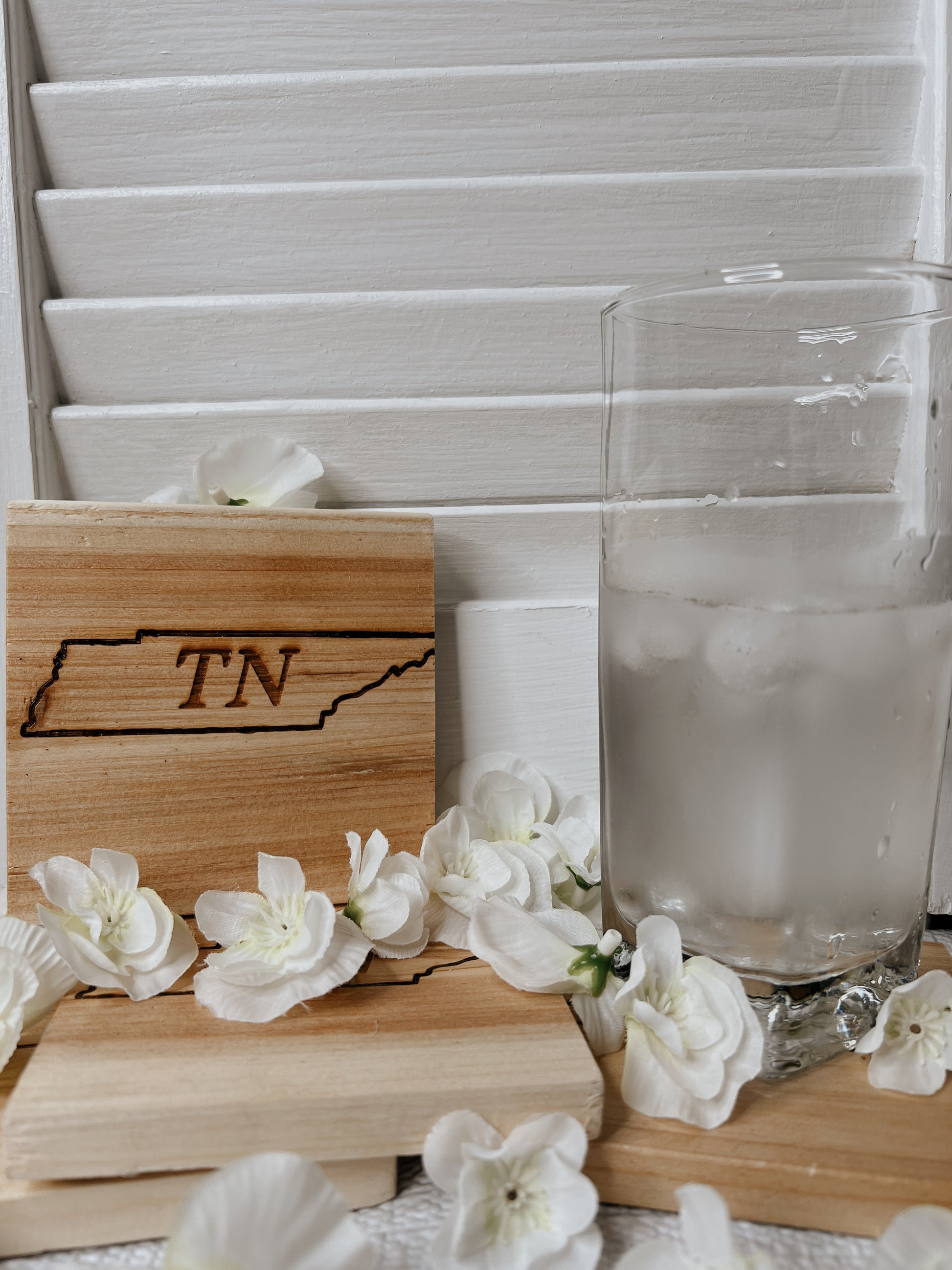 Tennessee state wooden coaster set of 4 My Store