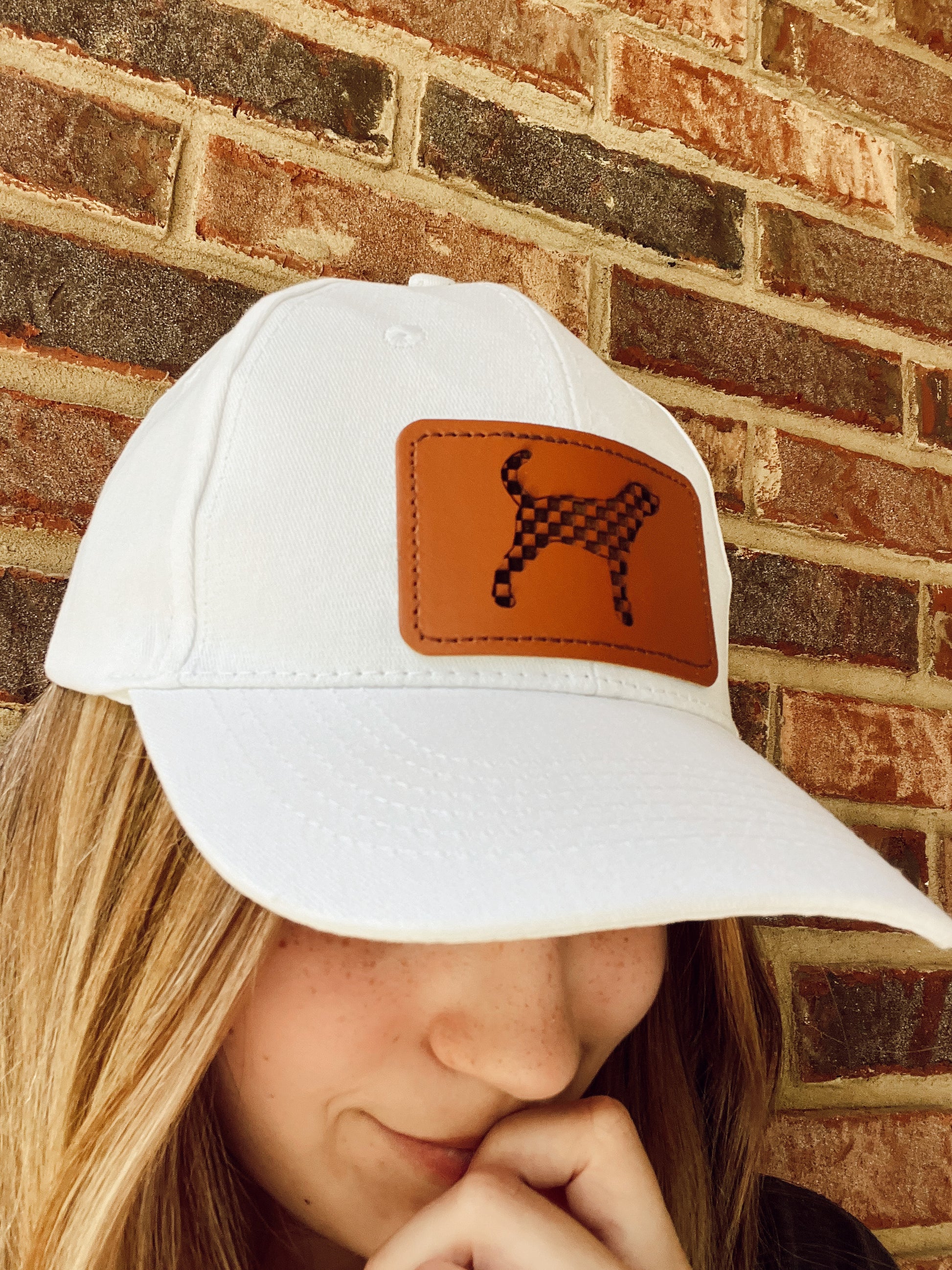 Smokey leather patch hat My Store