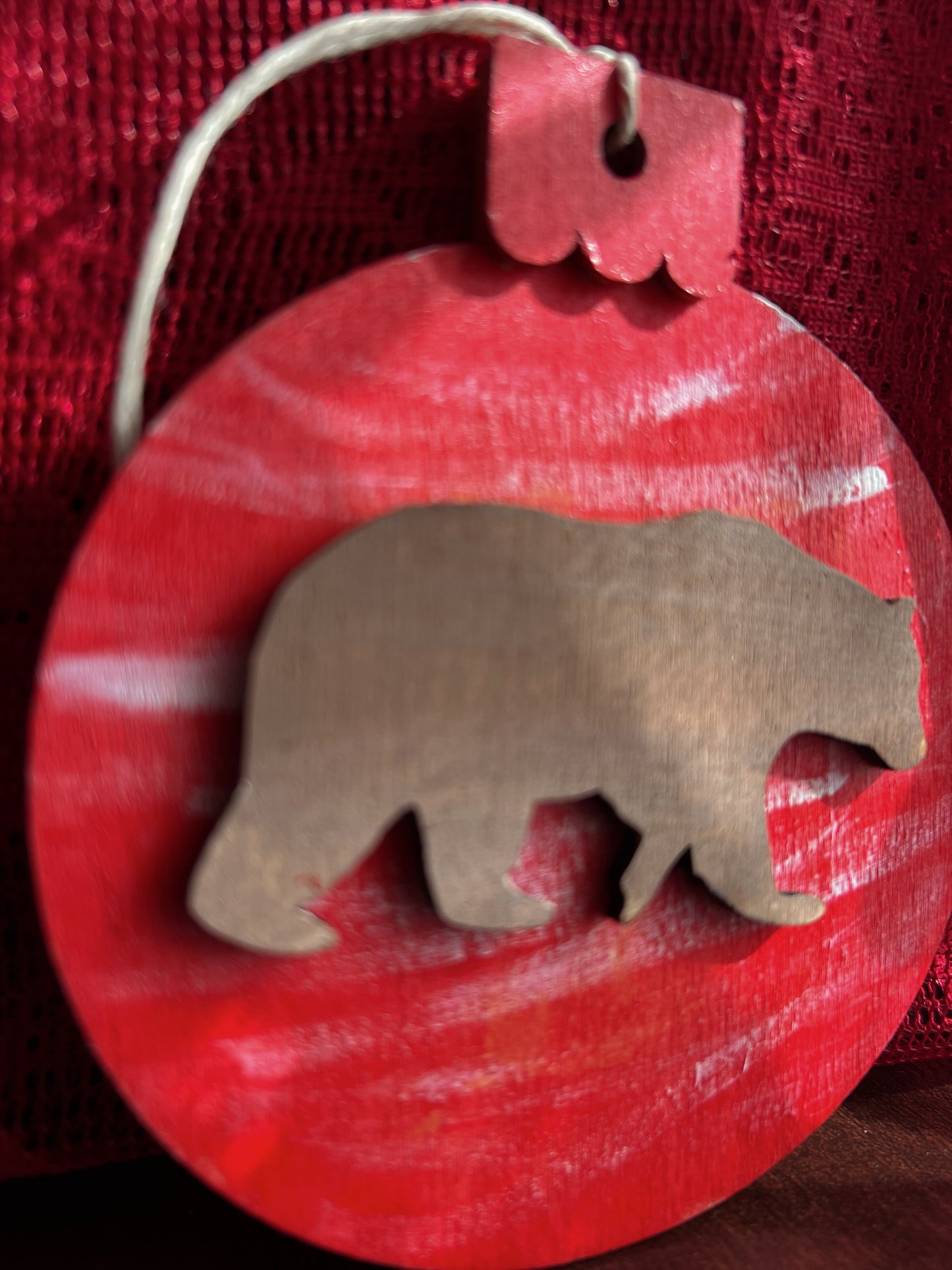 Bear Christmas ornament My Store