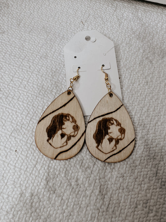 Smokey TN vols wooden earrings My Store