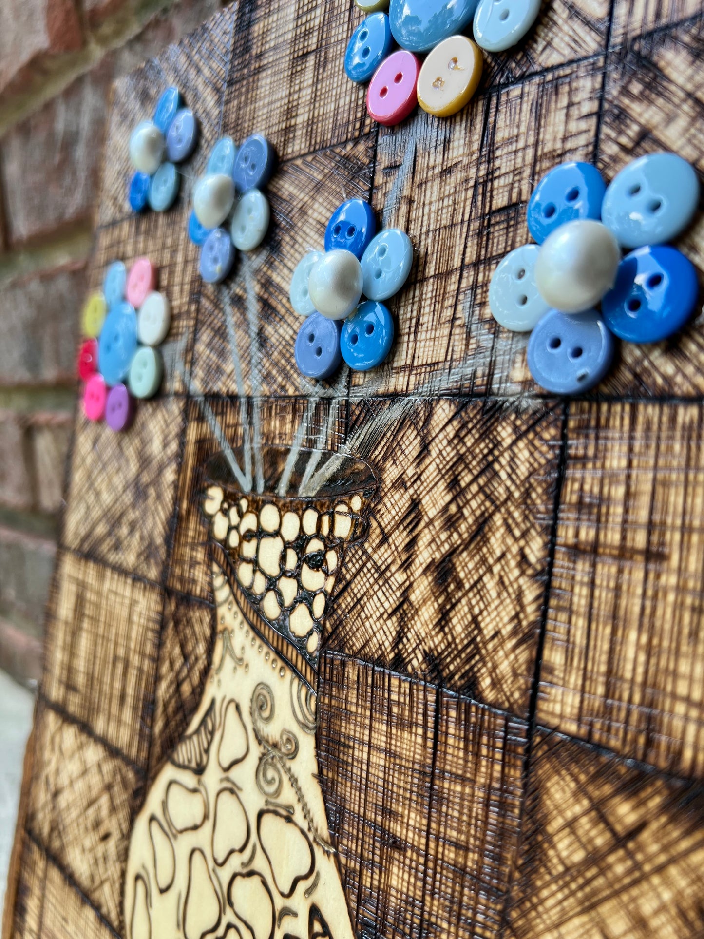 Mystic Vase woodburned piece My Store