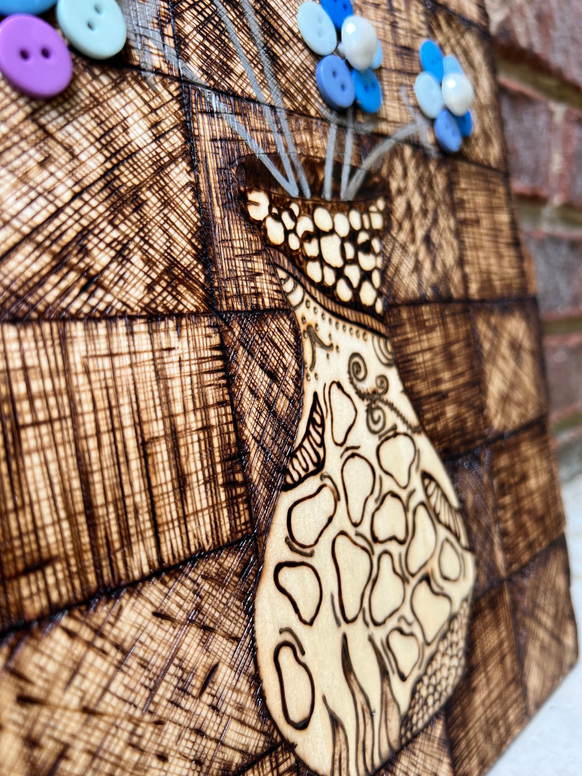 Mystic Vase woodburned piece My Store