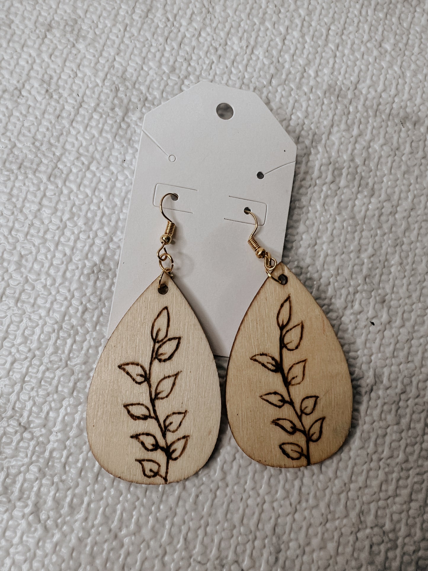 Vine wooden earrings My Store